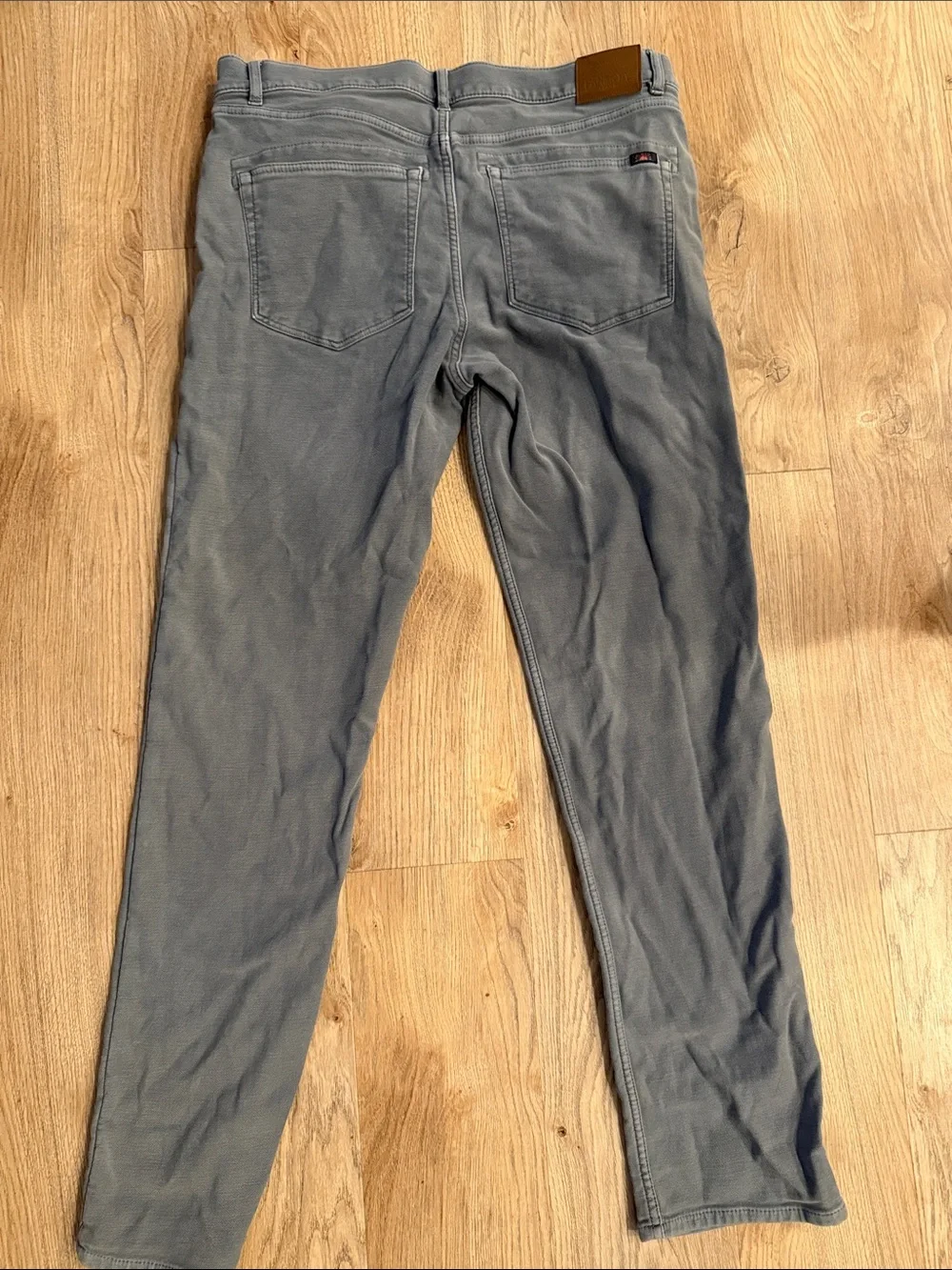 Faherty Straight-Leg Grey Pants